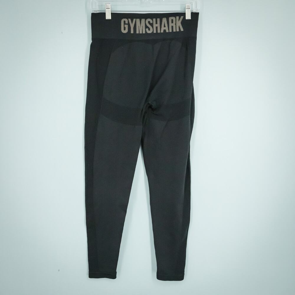 Gymshark Size Small S Black Logo Pull On Active Athletic Casual Leggings - Picture 5 of 6
